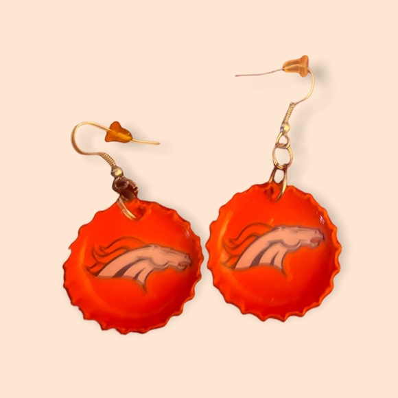 Denver Bronco earrings - Picture 1 of 1